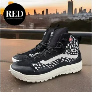 Vans UltraRange EXO Hi GORE-TEX® MTE-2 Black Warped Check Sneakers - Men’s Sz 11