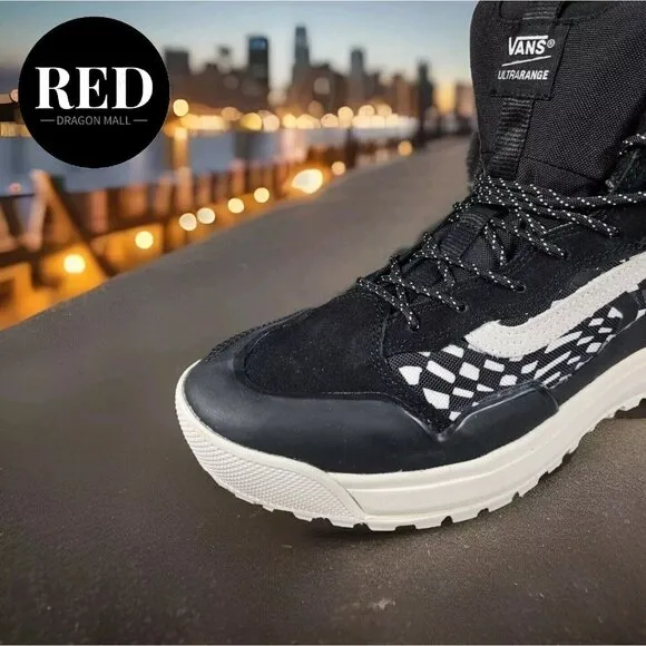 Vans UltraRange EXO Hi GORE-TEX® MTE-2 Black Warped Check Sneakers - Men’s Sz 11