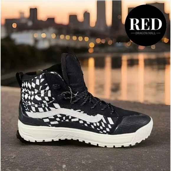 Vans UltraRange EXO Hi GORE-TEX® MTE-2 Black Warped Check Sneakers - Men’s Sz 11