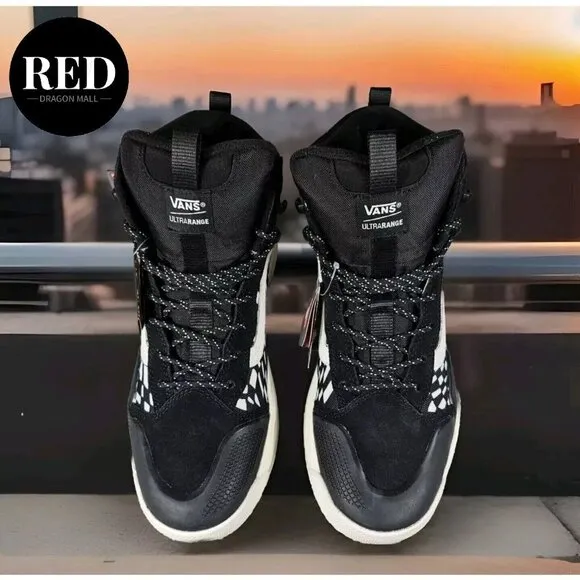Vans UltraRange EXO Hi GORE-TEX® MTE-2 Black Warped Check Sneakers - Men’s Sz 11