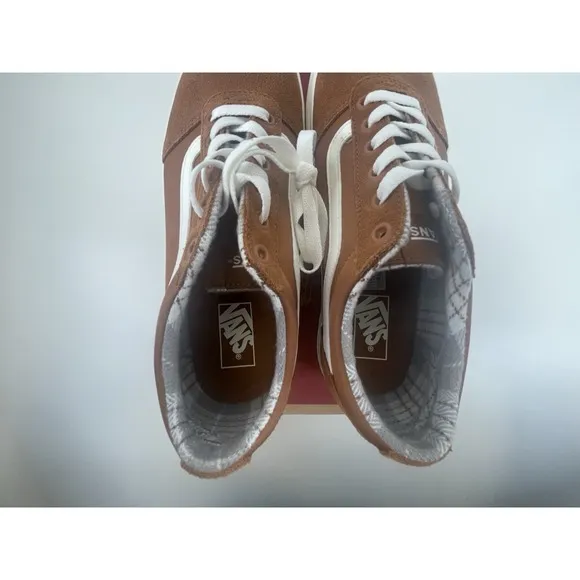 Vans Ward Platform Plaid Glazed Ginger New Women's Size 10 VN000D2RN1Z