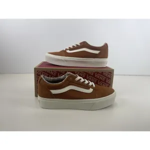 Vans Ward Platform Plaid Glazed Ginger New Women's Size 10 VN000D2RN1Z