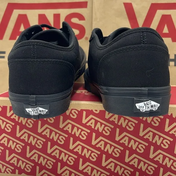 Vans Women’s Black Canvas Sneakers Atwood (Canvas) Black/BlackVN000TUY186