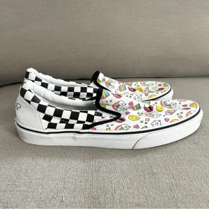 Vans x Flour Shop Classic Slip-On Sneakers Icons Men’s Size 9 Women’s 10.5