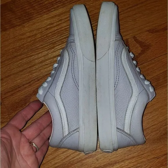 Vans purple leather sneakers