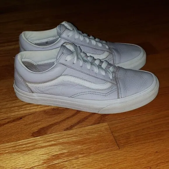 Vans purple leather sneakers