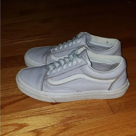 Vans purple leather sneakers