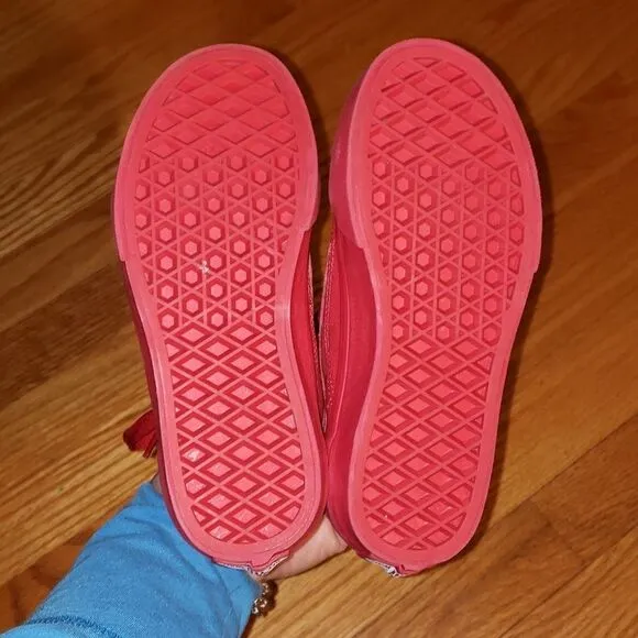 Vans red Checkerboard Sneakers