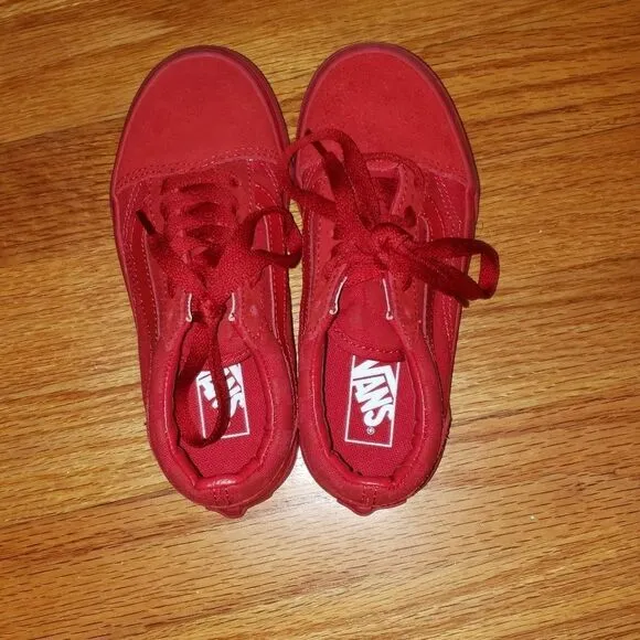 Vans red Checkerboard Sneakers