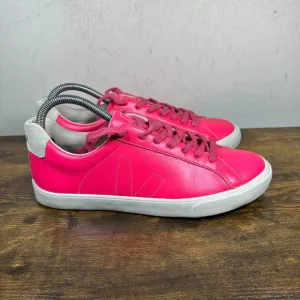 Veja Campo Hot Pink‎ White Rare Lace Up Shoes Sneakers Women's Size 9
