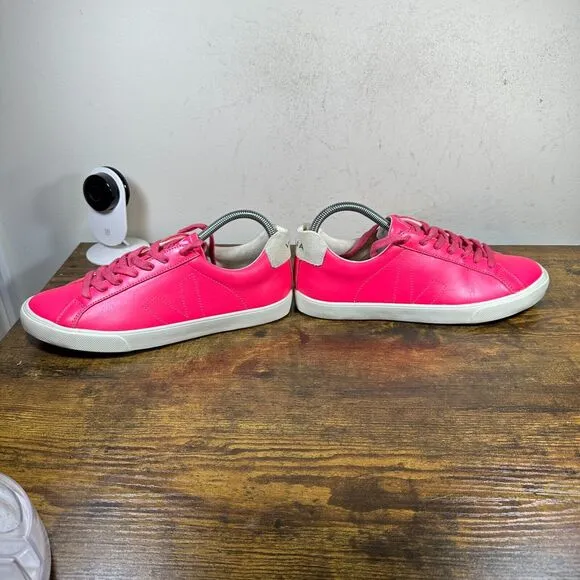 Veja Campo Hot Pink‎ White Rare Lace Up Shoes Sneakers Women's Size 9