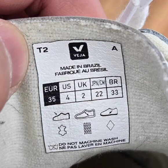 Veja Esplar Low White Black Leather Lace Up Casual Daily Sneakers Womens 4