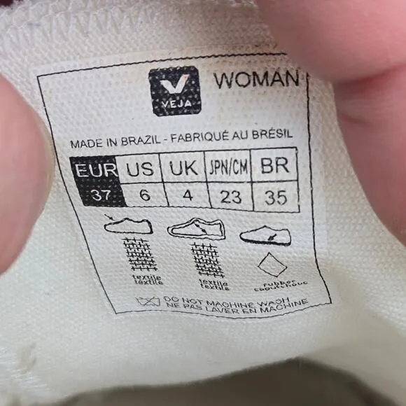 Veja Wata II Low White Canvas Lace Up Casual Daily Lifestyle Sneakers Womens 6