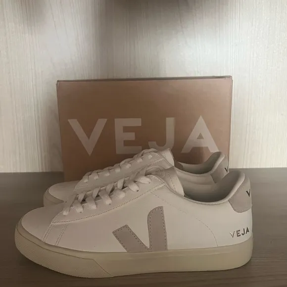 Veja White Sneakers Minimalist Design