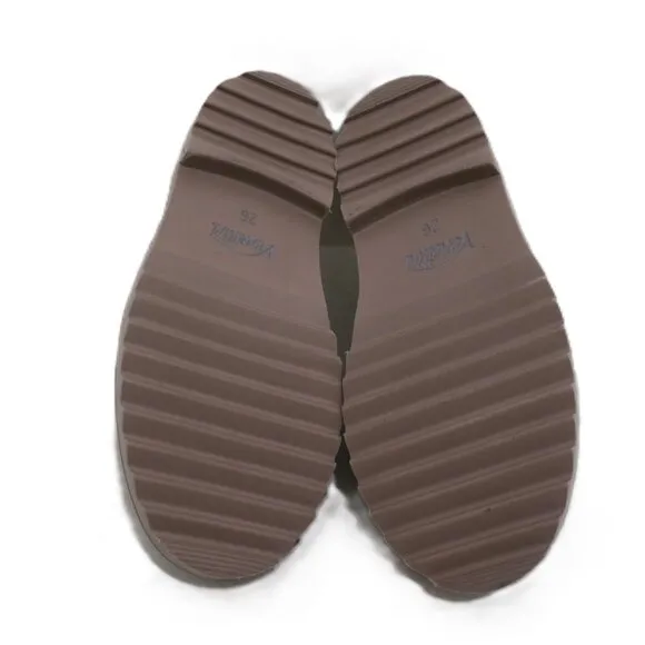 Venettini Kids Beige Moccasins Slip-On Loafers Textured Thick Sole Size 26 New