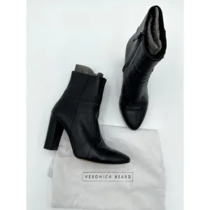 Veronica Beard Bruna Pebbled Leather Boots size 8