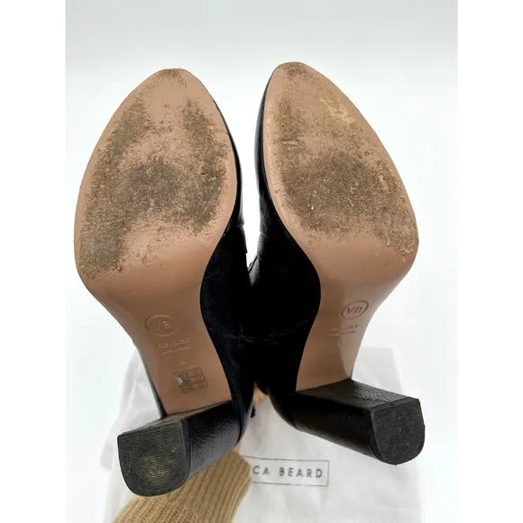 Veronica Beard Bruna Pebbled Leather Boots size 8