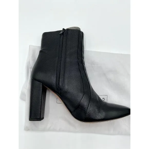 Veronica Beard Bruna Pebbled Leather Boots size 8