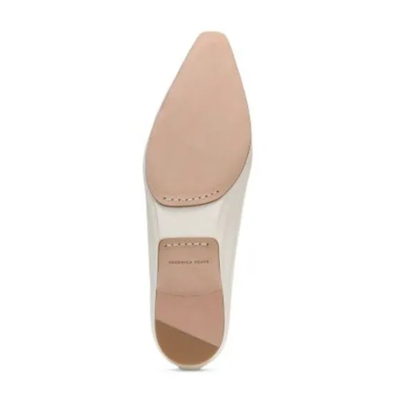 VERONICA BEARD Womens White At Champlain Slip On Leather Loafers Shoes 8 M
