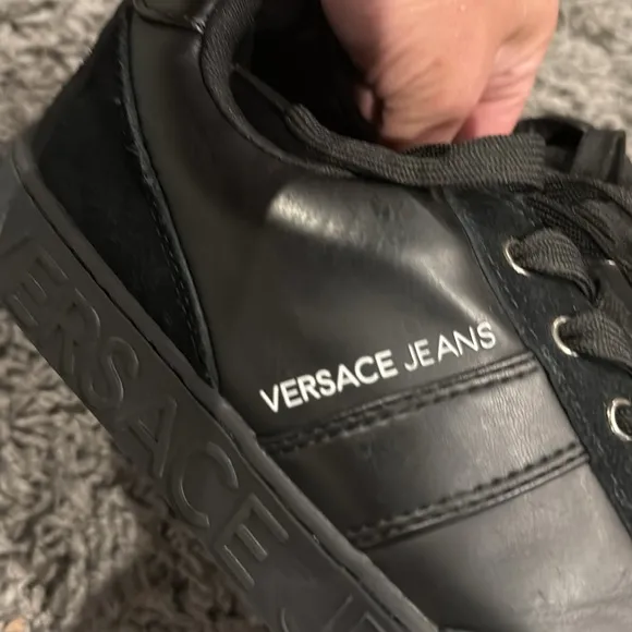Versace jeans Black Men's Sneakers size 40 NEW WITHOUT BOX