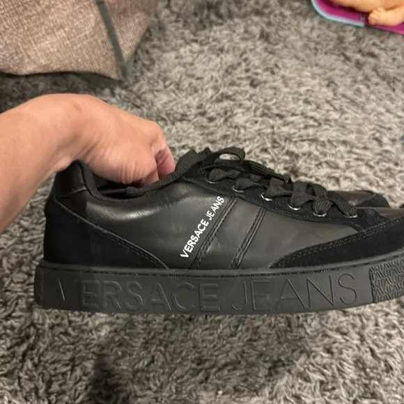 Versace jeans Black Men's Sneakers size 40 NEW WITHOUT BOX