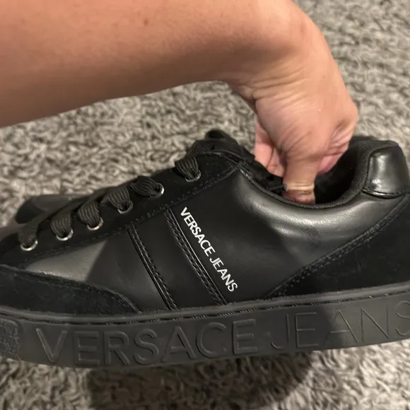 Versace jeans Black Men's Sneakers size 40 NEW WITHOUT BOX