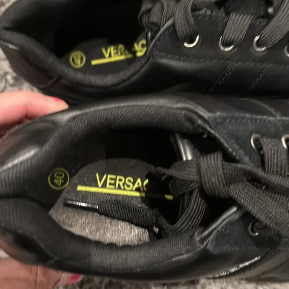 Versace jeans Black Men's Sneakers size 40 NEW WITHOUT BOX