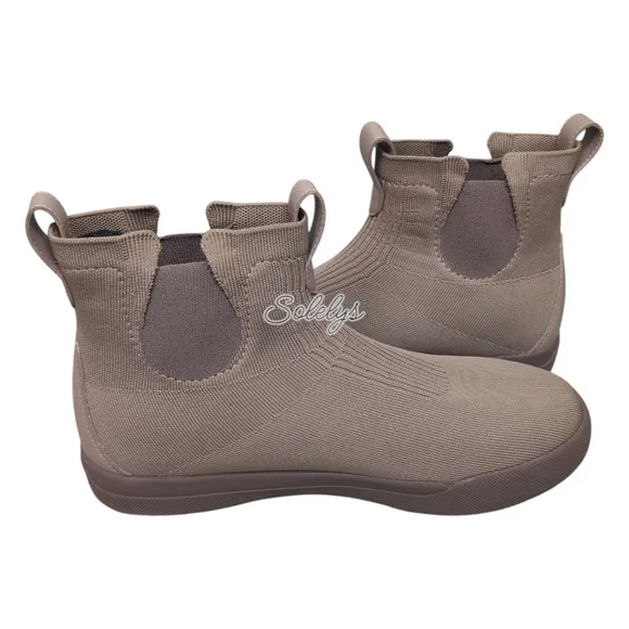 Vessi Weekend Chelsea Silt Brown Waterproof DymaTex Knit Lightweight Boot Men 10