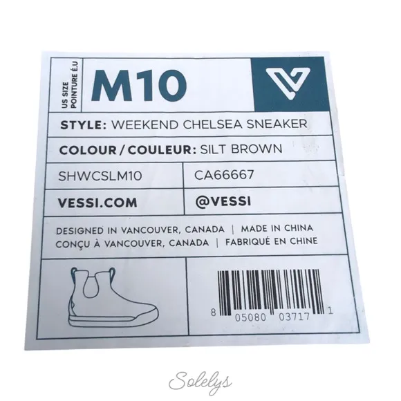 Vessi Weekend Chelsea Silt Brown Waterproof DymaTex Knit Lightweight Boot Men 10