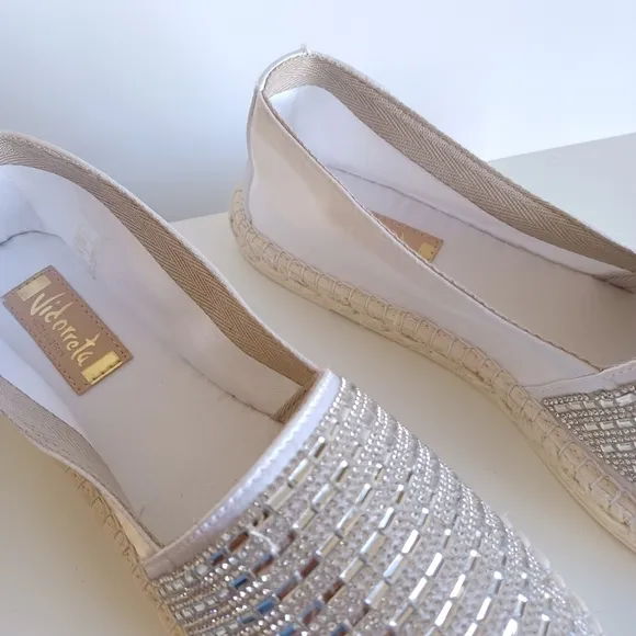Vidorreta Rhinestone Flat Espadrilles