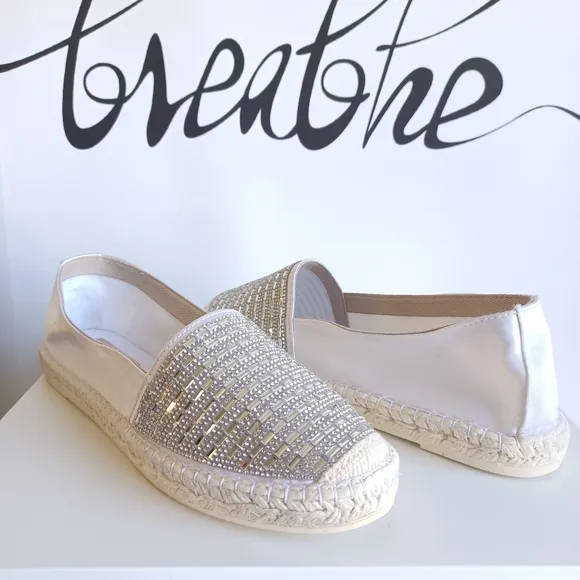 Vidorreta Rhinestone Flat Espadrilles