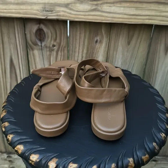 Vince “Reza” ankle wrap sandals, size 8