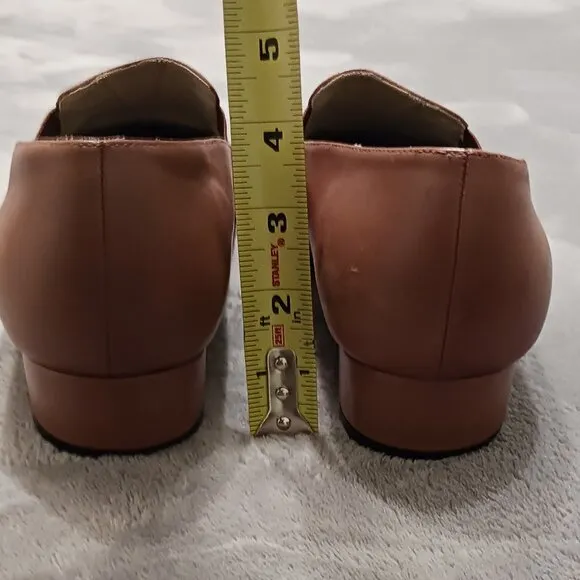 Vintage 90s Drew Shoe Women’s Arlene Tan Casual Leather Loafers 9WW