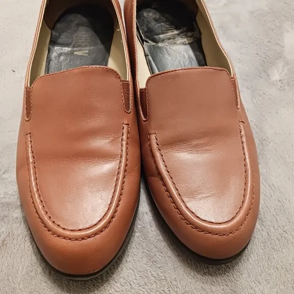 Vintage 90s Drew Shoe Women’s Arlene Tan Casual Leather Loafers 9WW