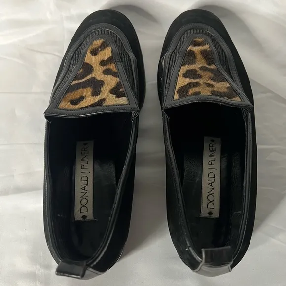Vintage Donald J Pliner Calf Hair Cheetah Loafers