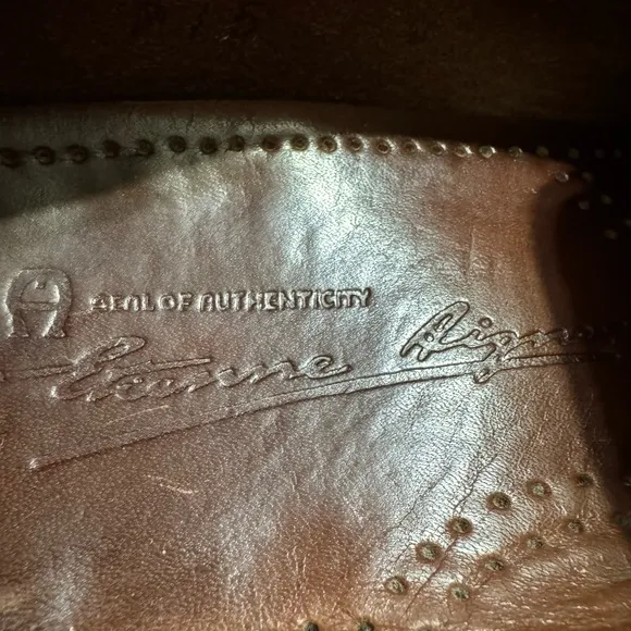 Vintage Etienne Aigner Leather Loafers Women’s Size 8 Authentic