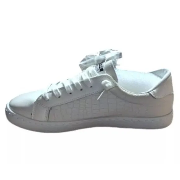 Vintage Havana Carla Croco Star Sneakers Off White Size 8 NWB