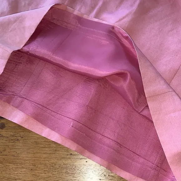 Vintage Laura Ashley 100% Silk Sheath Dress Women’s Pink Sleeveless Midi Size 8
