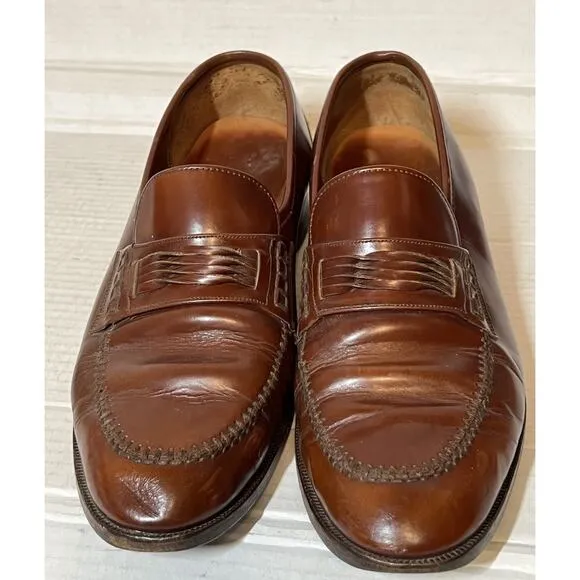 Vintage Lloyd &amp; Haig Burgundy Leather Loafers Men’s Size 9