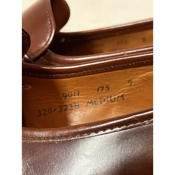 Vintage Lloyd &amp; Haig Burgundy Leather Loafers Men’s Size 9