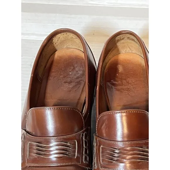 Vintage Lloyd &amp; Haig Burgundy Leather Loafers Men’s Size 9