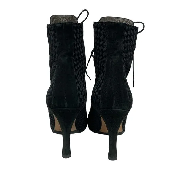 Vintage Marco Delli Womens Size 8 Black Pointed Heel Boots