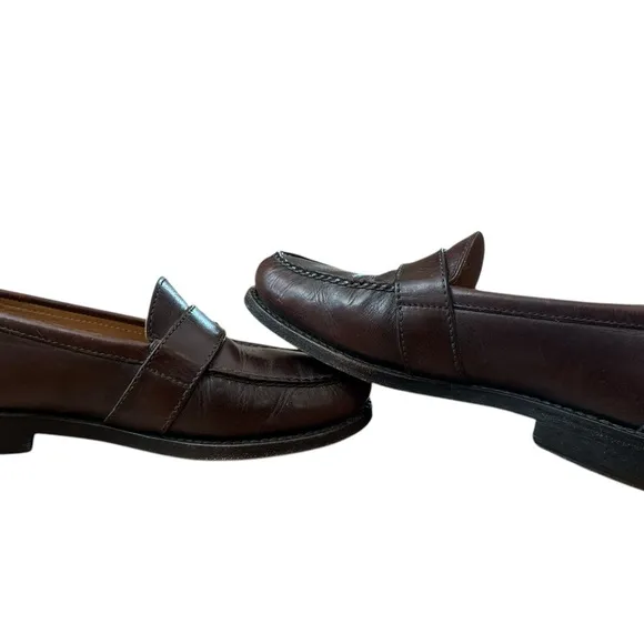 Vintage‎ Polo Ralph Lauren Loafers Buckle Mens Size 7 EE Brown Leather Casual