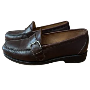 Vintage‎ Polo Ralph Lauren Loafers Buckle Mens Size 7 EE Brown Leather Casual