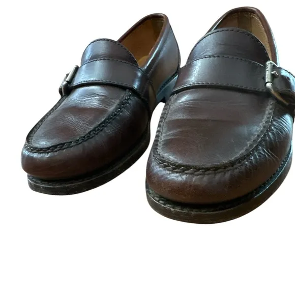 Vintage‎ Polo Ralph Lauren Loafers Buckle Mens Size 7 EE Brown Leather Casual