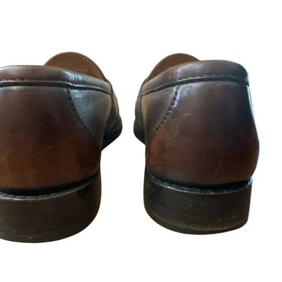 Vintage‎ Polo Ralph Lauren Loafers Buckle Mens Size 7 EE Brown Leather Casual