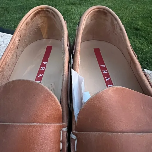 Vintage Prada Leather Loafers