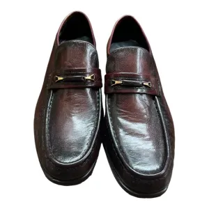 Vintage The Florsheim Nevada Black Cherry Leather Men’s Loafers Sz7.5D NIB