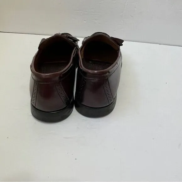 VINTAGE BASS TASSEL LOAFERS IN BROWN LEATHER