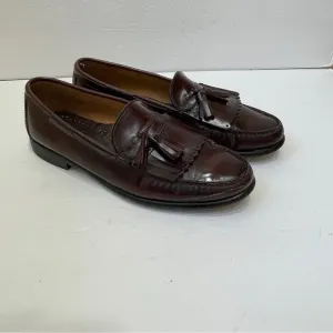 VINTAGE BASS TASSEL LOAFERS IN BROWN LEATHER